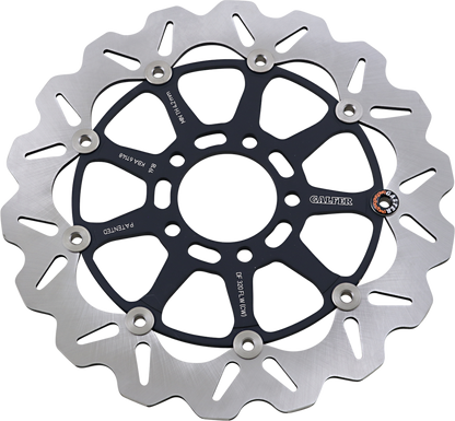 GALFER Brake Rotor - Front - Black Carrier DF320CW