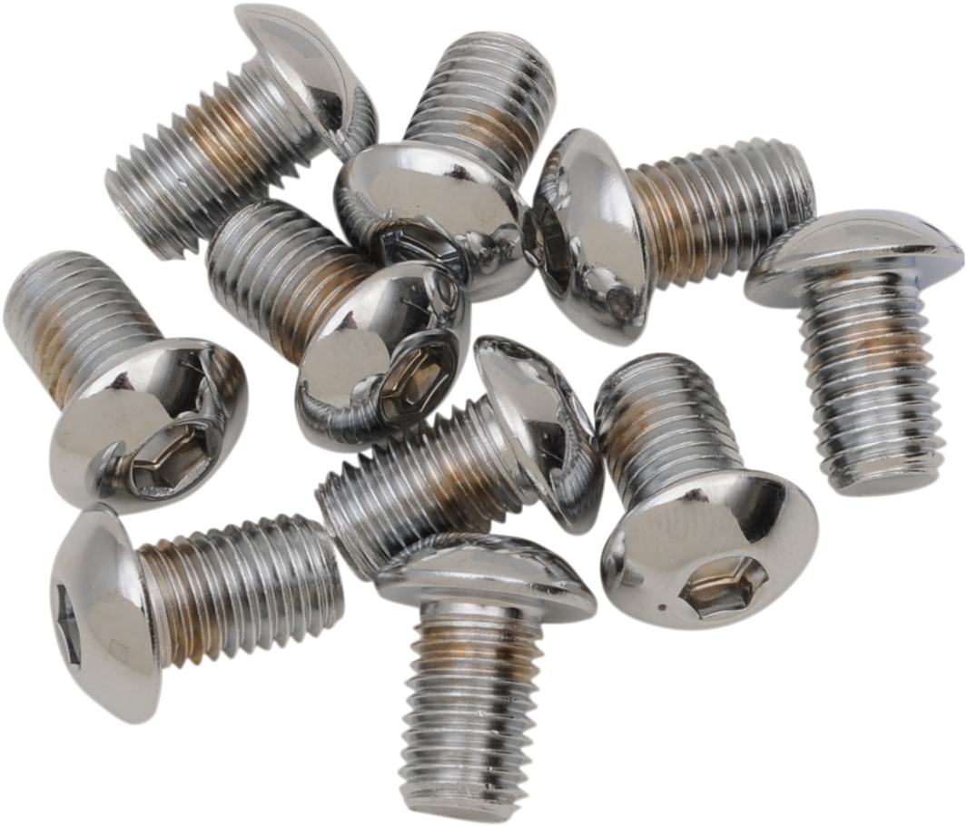 DRAG SPECIALTIES Bolts - Button Head/Replacement - 5/16"-24 x 3/8" - 10 Pack MPB268