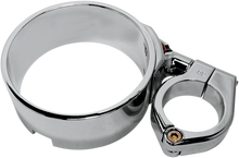 JOKER MACHINE Speedometer Ring with Swivel Clamp - Chrome - For 39 mm Fork Tube 10-315C