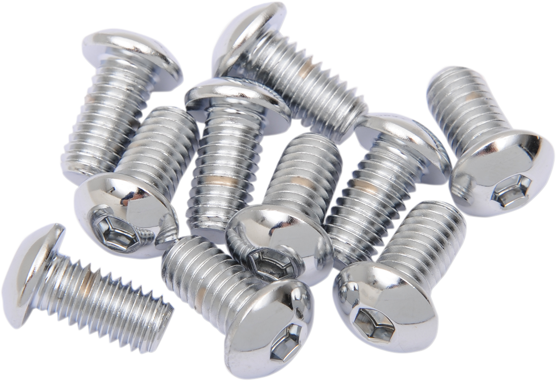 DRAG SPECIALTIES Bolts - Button Head/Replacement - 3/8"-16 x 1" - 10 Pack MPB270