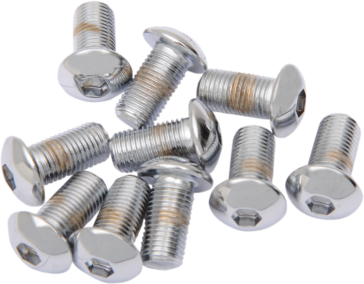 DRAG SPECIALTIES Bolts - Button Head/Replacement - 3/8"-24 x 1" - 10 Pack MPB423