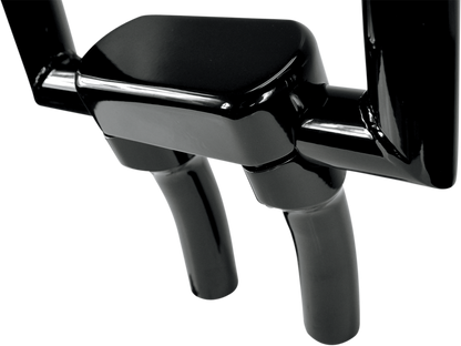 LA CHOPPERS Solid Handlebar Riser & Top Clamp Kit - 5-1/2" - Black LA-7442-05B
