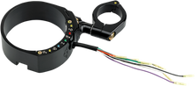 JOKER MACHINE Speedometer Relocation Bracket with Easy Mount Clamp - Black Anodized - For 39 mm Fork 10-303B