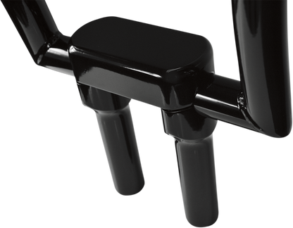 LA CHOPPERS Solid Handlebar Riser & Top Clamp Kit - 6" - Black LA-7442-06B