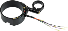 JOKER MACHINE Speedometer Relocation Bracket with Easy Mount Clamp - Black Anodized - For 49 mm Fork 10-307B