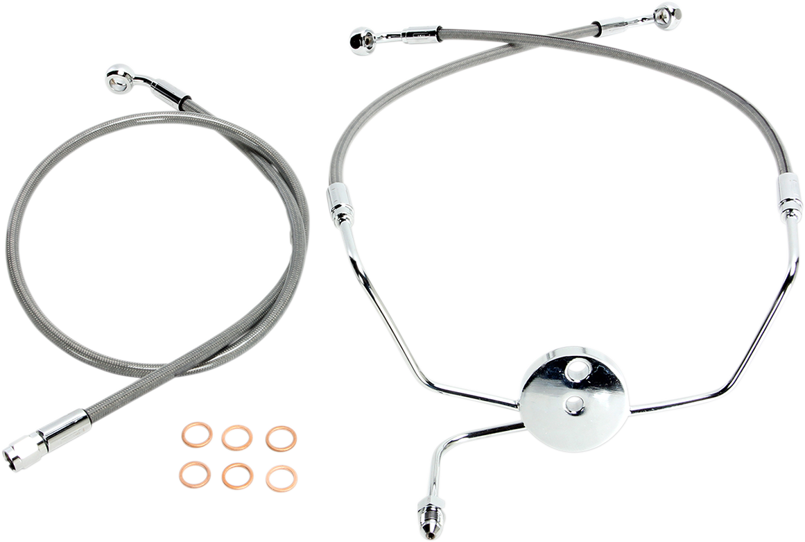 MAGNUM SHIELDING Brake Line - Front - XR - Stainless Steel SSC1307-33