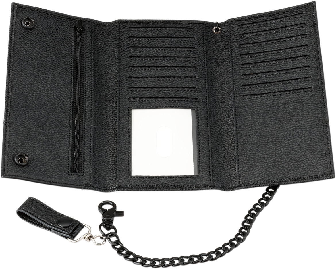 Z1R Z1R Leather Wallet - Black - Long 30701119