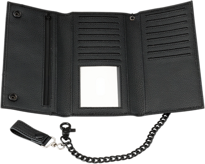 Z1R Z1R Leather Wallet - Black - Long 30701119