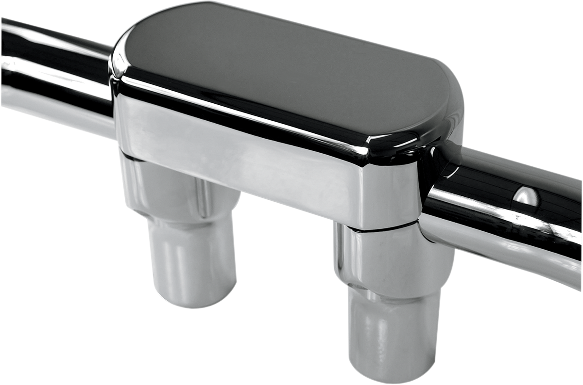 LA CHOPPERS Hefty Handlebar Riser & Top Clamp Kit - 3" - Chrome LA-7446-03