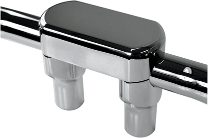 LA CHOPPERS Hefty Handlebar Riser & Top Clamp Kit - 3" - Chrome LA-7446-03