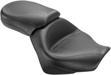MUSTANG Seat - Vintage - Wide - Touring - Without Driver Backrest - Two-Piece - Smooth - Black 76161
