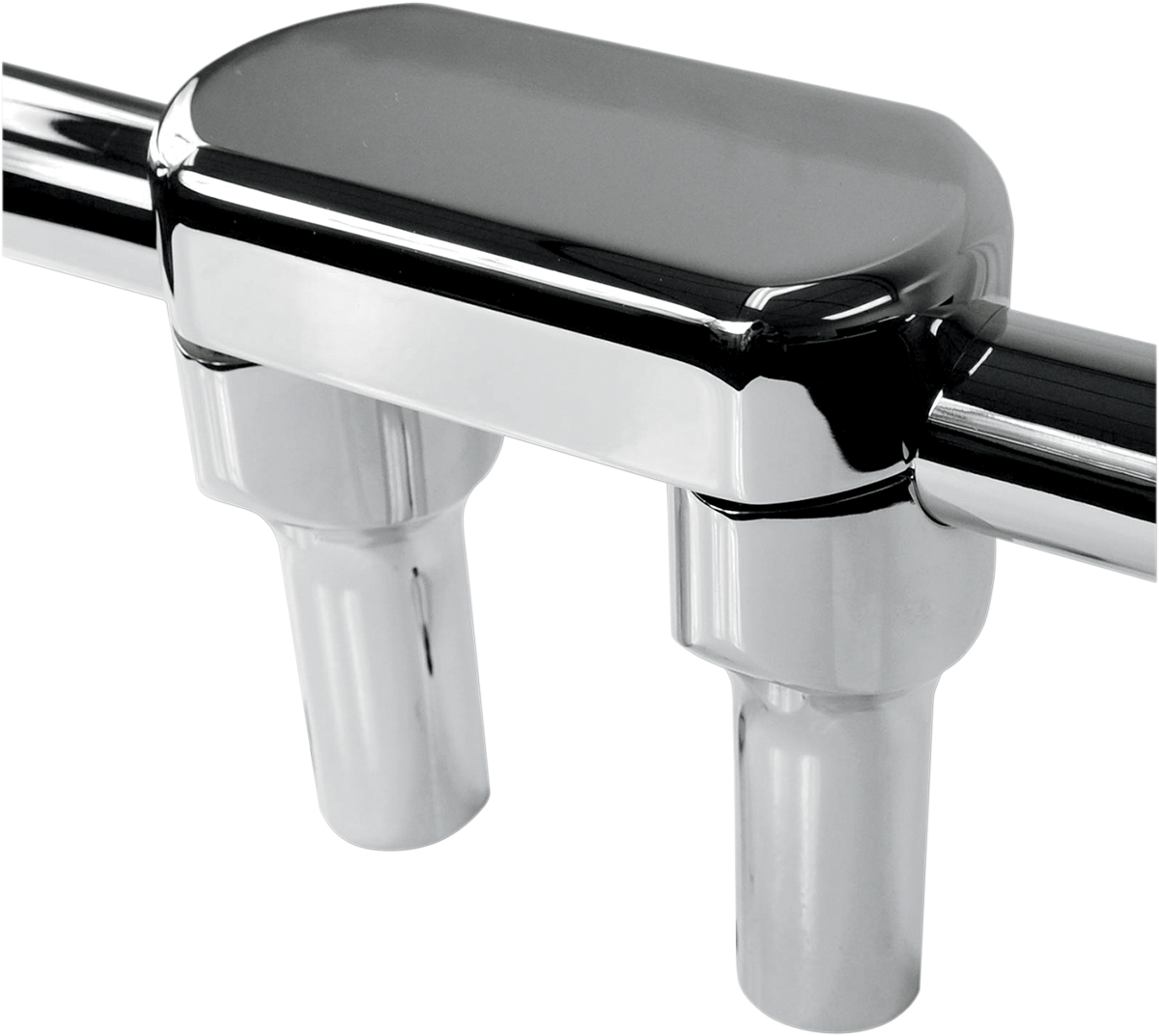 LA CHOPPERS Hefty Handlebar Riser & Top Clamp Kit - 4" - Chrome LA-7446-04