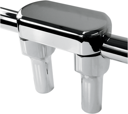 LA CHOPPERS Hefty Handlebar Riser & Top Clamp Kit - 4" - Chrome LA-7446-04