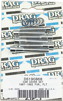 DRAG SPECIALTIES Bolt Kit - Cam Cover - Smooth - Chrome - '87-'92 Harley-Davidson MK212S