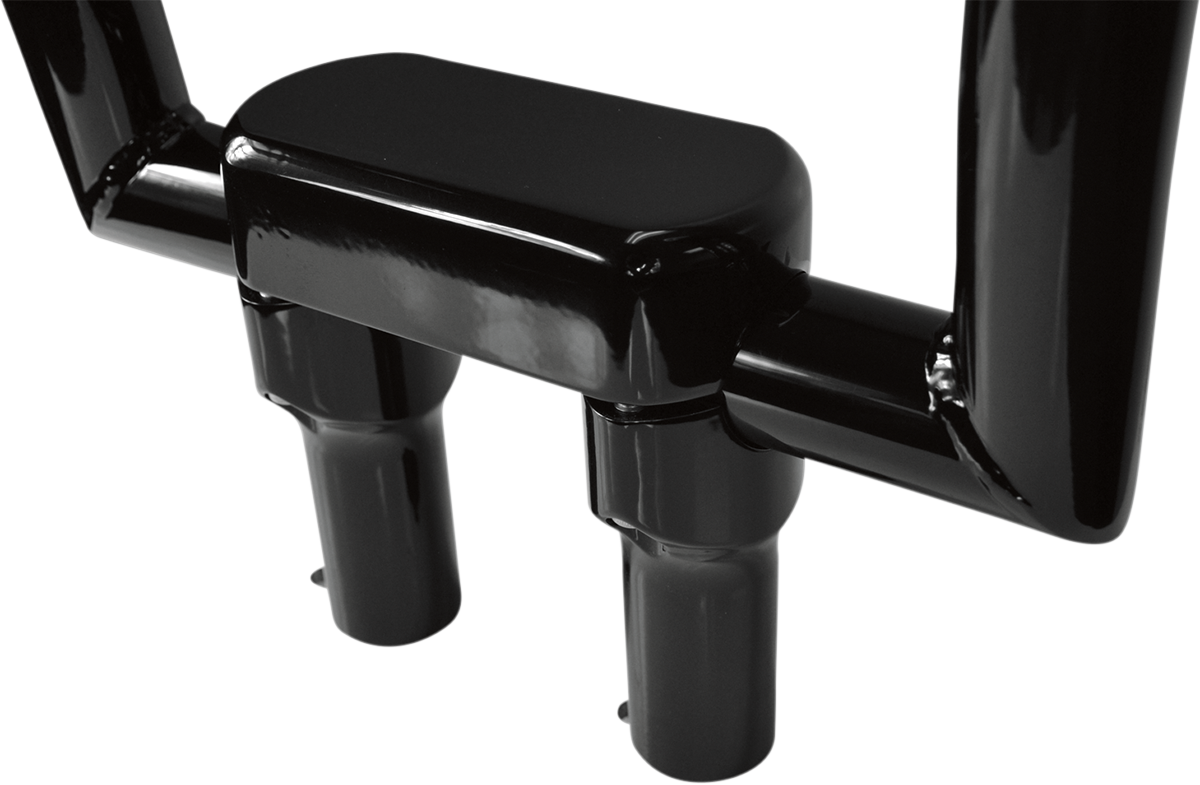 LA CHOPPERS Hefty Handlebar Riser & Top Clamp Kit - 4" - Black LA-7446-04B