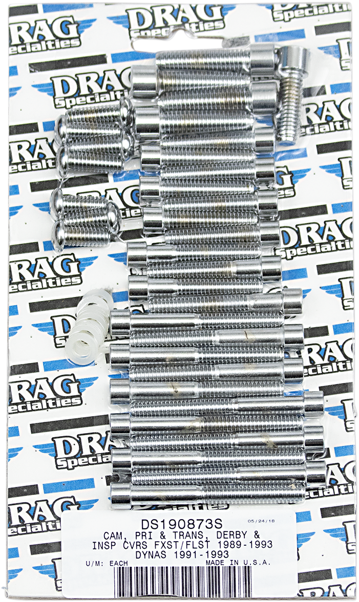 DRAG SPECIALTIES Bolt Kit - Cam/Primary/Transmission Cover - Socket-Head MK197S
