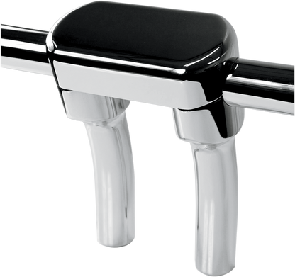 LA CHOPPERS Hefty Handlebar Riser & Top Clamp Kit - 5-1/2" - Chrome LA-7446-05