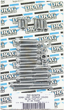 DRAG SPECIALTIES Bolt Set - Inner/Outer Primary/Inspection/Derby Cover - Knurled - Softail MK266