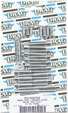 DRAG SPECIALTIES Bolt Set - Inner/Outer Primary/Inspection/Derby Cover - Smooth - Softail/Dyna MK266S