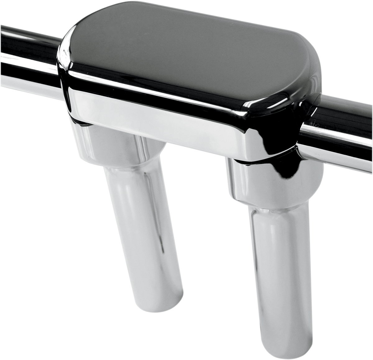 LA CHOPPERS Hefty Handlebar Riser & Top Clamp Kit - 6" - Chrome LA-7446-06