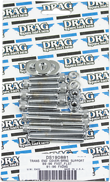 DRAG SPECIALTIES Bolt Set - Transmission End Cover/Bearing Support Plate - Knurled - Softail/Dyna MK268