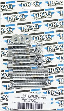 DRAG SPECIALTIES Bolt Set - Transmission End Cover/Bearing Support Plate - Smooth - Softail/Dyna MK268S