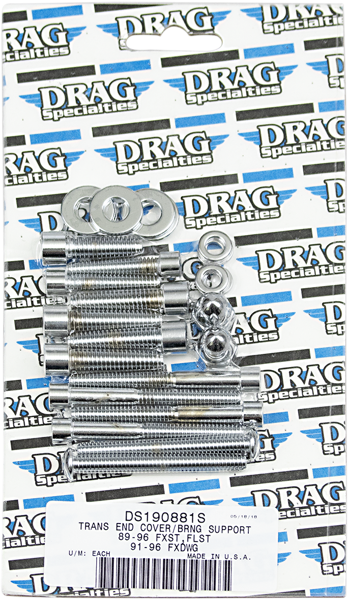 DRAG SPECIALTIES Bolt Set - Transmission End Cover/Bearing Support Plate - Smooth - Softail/Dyna MK268S