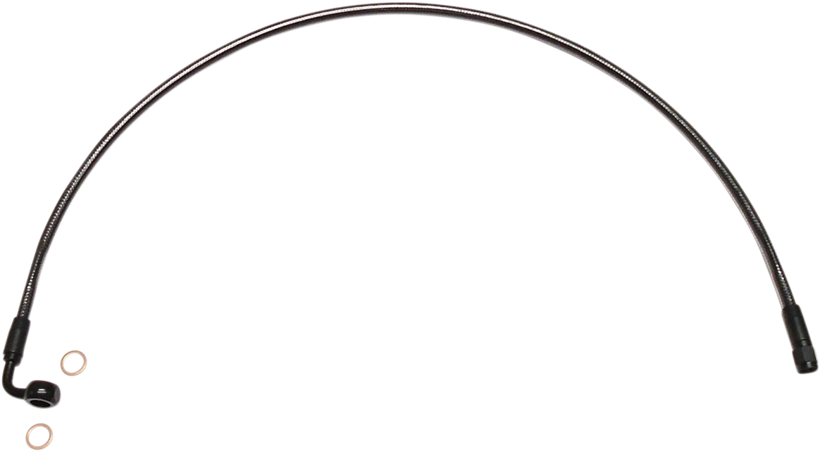 MAGNUM SHIELDING Brake Line - 12mm-90° - 22" - Black Pearl AS478022