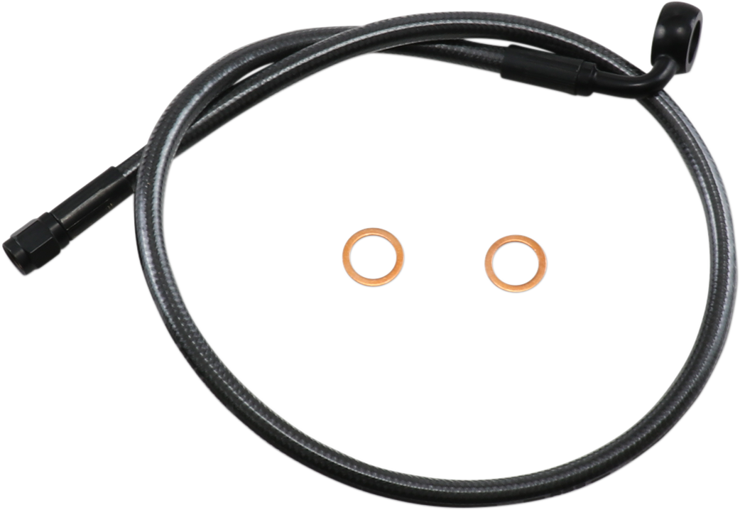 MAGNUM SHIELDING Brake Line - 12mm-90° - 26" - Black Pearl AS478026