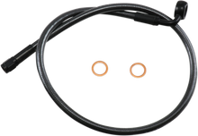 MAGNUM SHIELDING Brake Line - 12mm-90° - 26" - Black Pearl AS478026