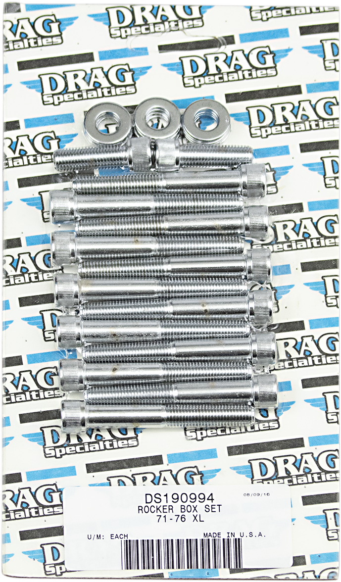 DRAG SPECIALTIES Bolt Set - Rocker Box - Knurled - '71-'76 Sportster MK208