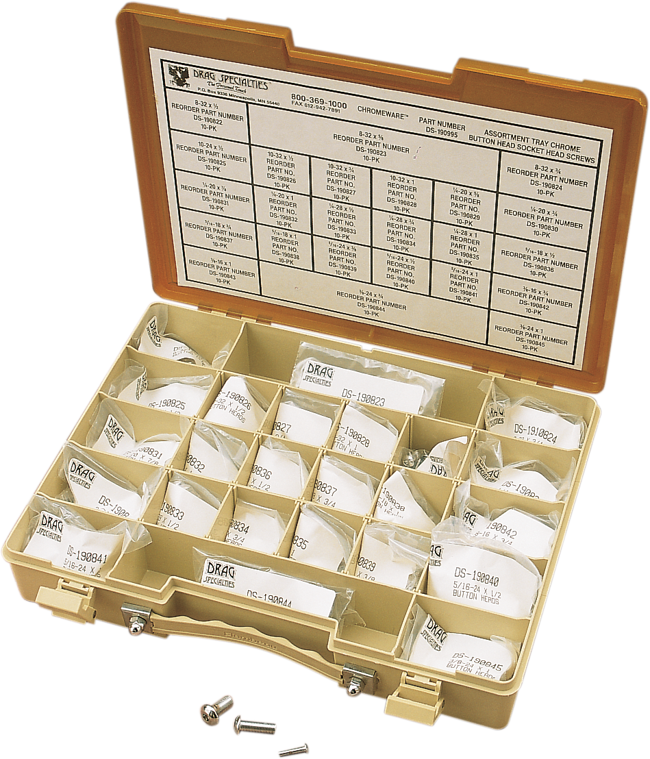 DRAG SPECIALTIES Bolts - Button Head/Assortment - Kit MK210