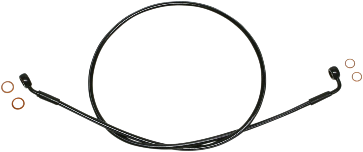 MAGNUM SHIELDING Brake Line - EZ Align - Stainless Steel - Black SBB0601-44
