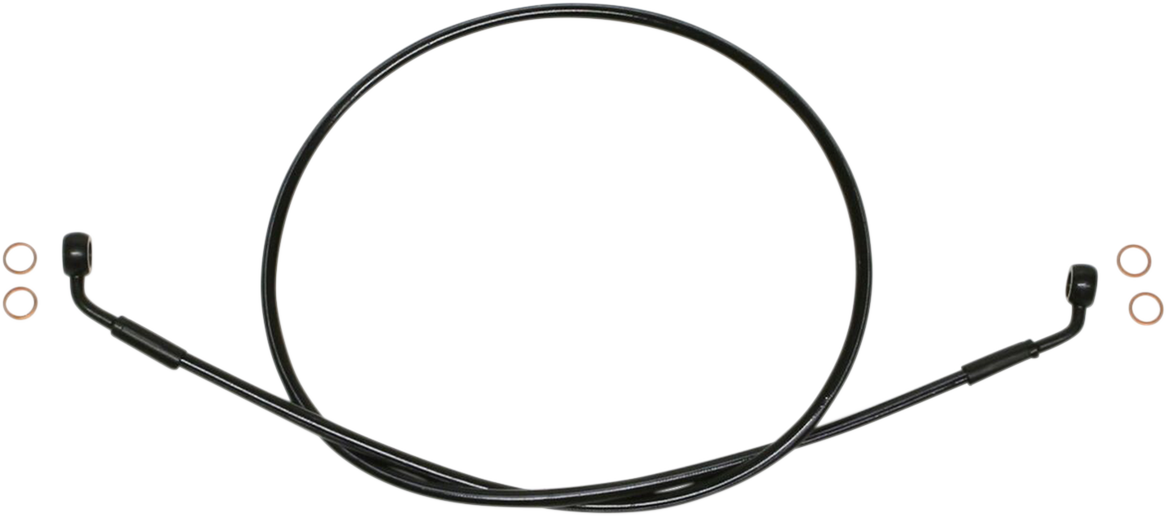 MAGNUM SHIELDING Brake Line - EZ Align - Stainless Steel - Black SBB0606-52