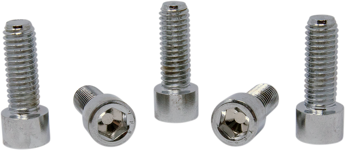 DRAG SPECIALTIES Bolts - Socket-Head/Replacement - Smooth/Coarse Thread - 7/16"-14 x 1-1/4" - 5 Pack MPB723S