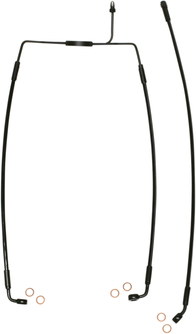 MAGNUM SHIELDING Brake Line - Front - XR - Black SBB1307-27