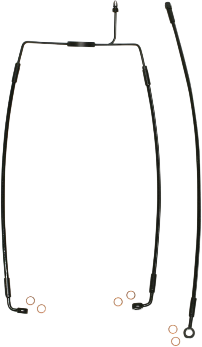 MAGNUM SHIELDING Brake Line - Front - XR - Black SBB1308-31
