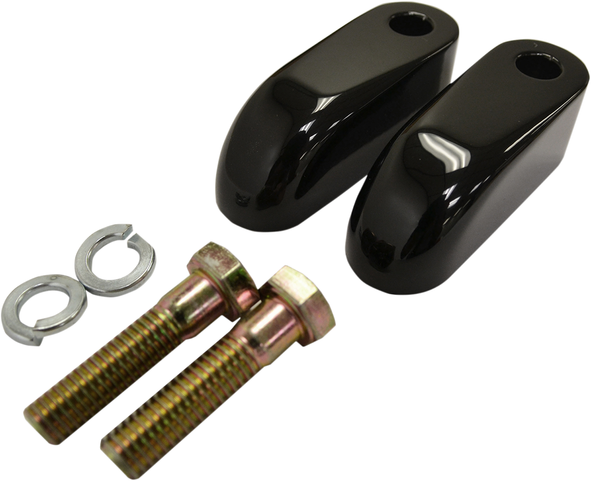 LA CHOPPERS Handlebar Riser Pullback Extension Kit - 2" - Black LA-7416-02B