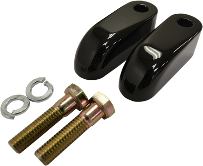 LA CHOPPERS Handlebar Riser Pullback Extension Kit - 2" - Black LA-7416-02B