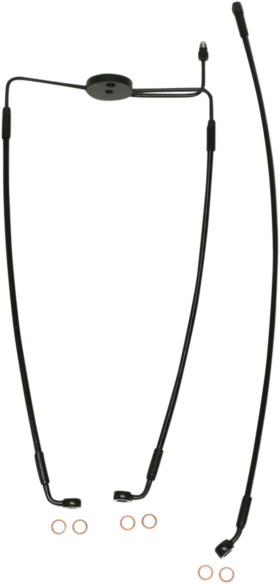 MAGNUM SHIELDING Brake Line - Front - XR - Black SBB1310-25