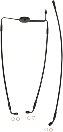 MAGNUM SHIELDING Brake Line - Front - XR - Black SBB1310-27