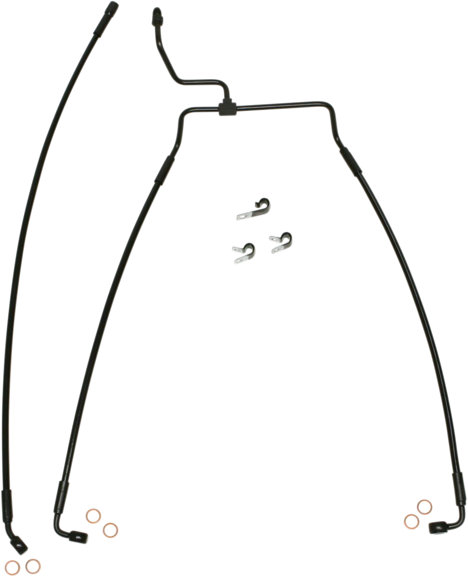 MAGNUM SHIELDING Brake Line - Front - XR - Black SBB1313-33