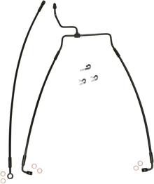 MAGNUM SHIELDING Brake Line - Front - XR - Black SBB1314-25