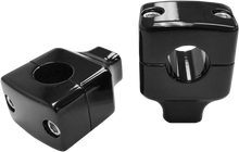 LA CHOPPERS Square Column Risers for 1" Handlebars - 1-1/2" - Black LA-7407-01B