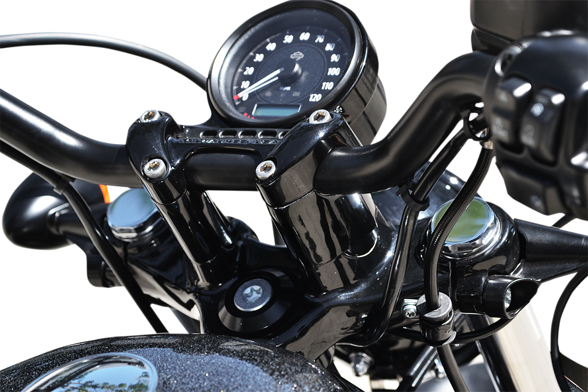 LA CHOPPERS Handlebar Riser Extensions - 2" - Forty-Eight - Black LA-7433-02B