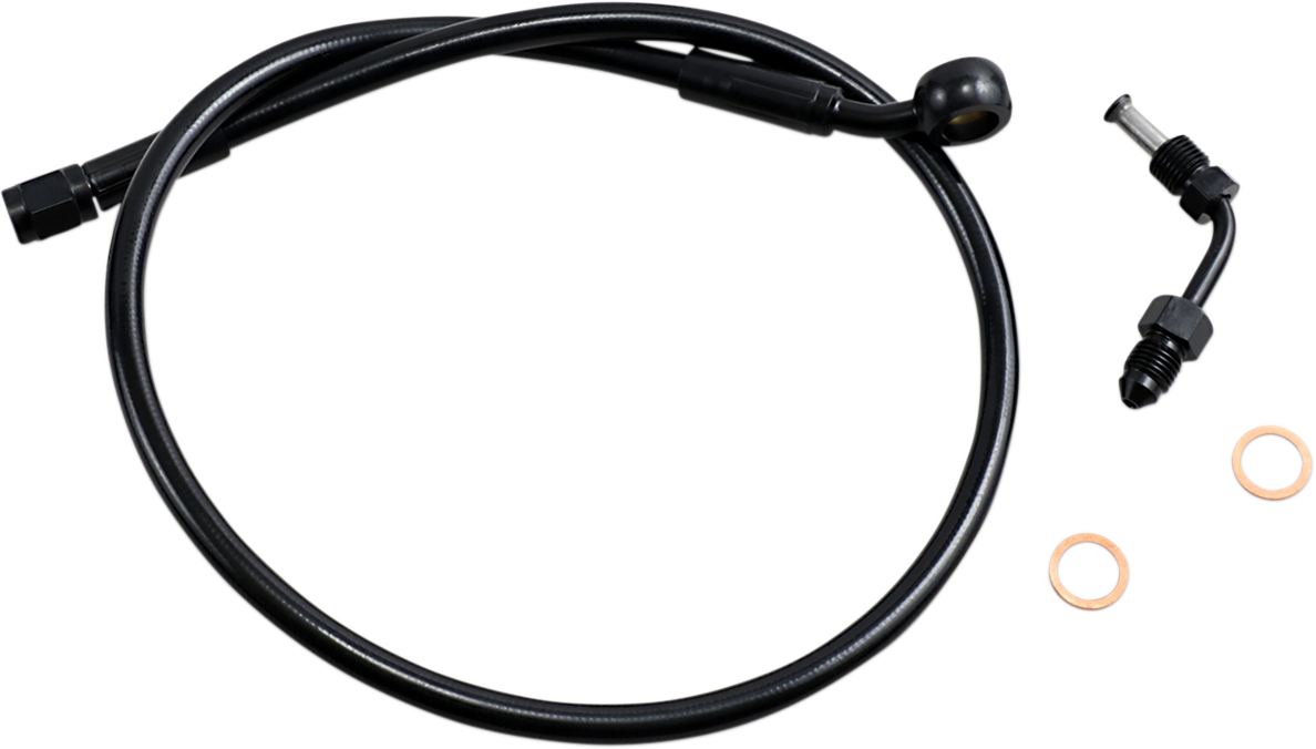 MAGNUM SHIELDING Brake Line - Upper with Adapter - Black SBB1501-25