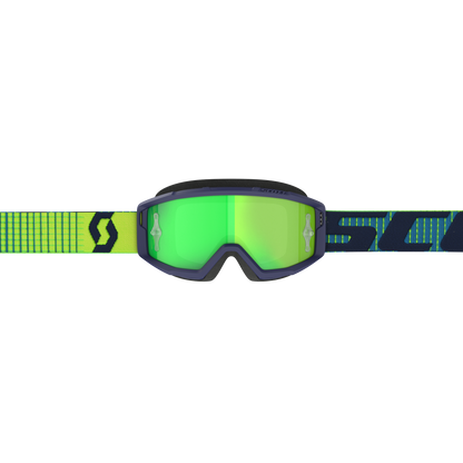 Primal Goggle Blue/Yellow Green Chrome Works Lens