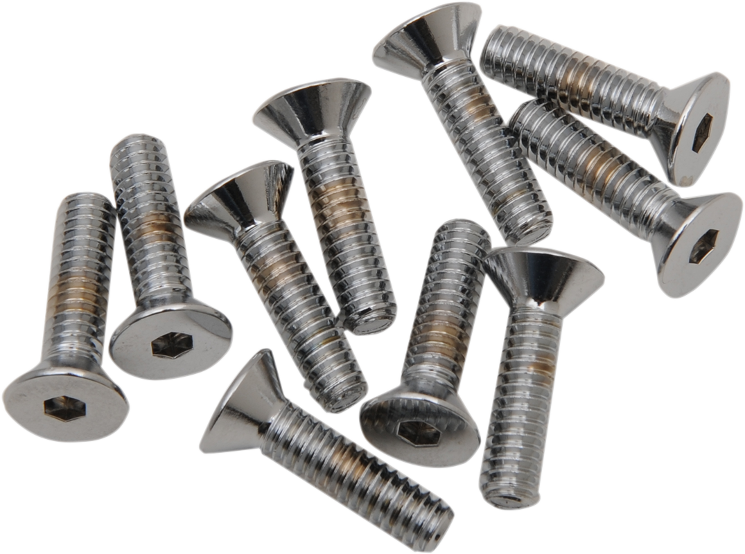 DRAG SPECIALTIES Bolts - Flat-Head - Chrome - 1/4"-20 x 3/4" MPB366