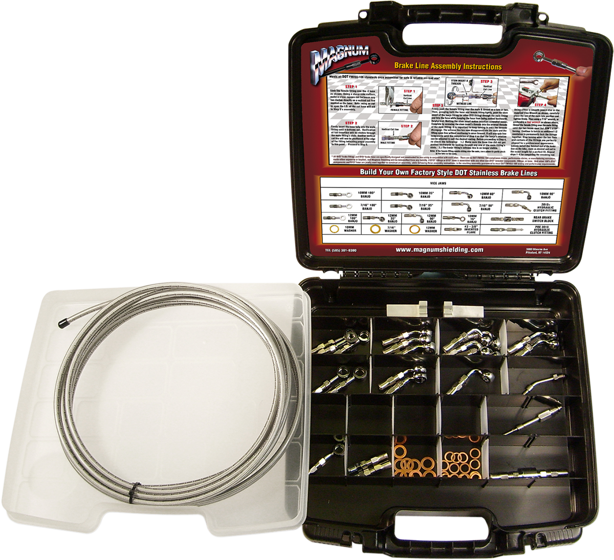 MAGNUM SHIELDING Build Your Own Brake Kit - Deluxe - Chrome 399001