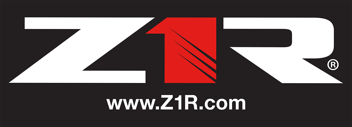 Z1R Shop Header Sign - 8" x 22" - Black 9905-0062